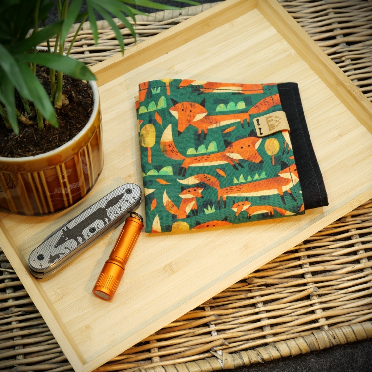 FOXY - EDC HANDKERCHIEF - HANK - grün/orange